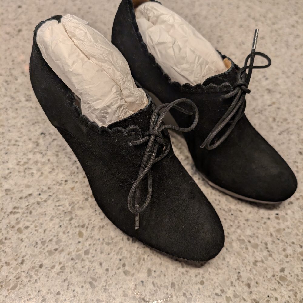 Jack Rogers Black Lace-Up Boots